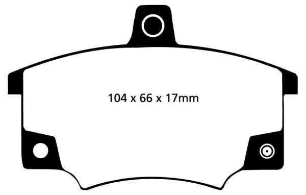 Bremsbeläge Blackstuff Ultimax2 (DP420/2), Alfa / Fiat / Lancia